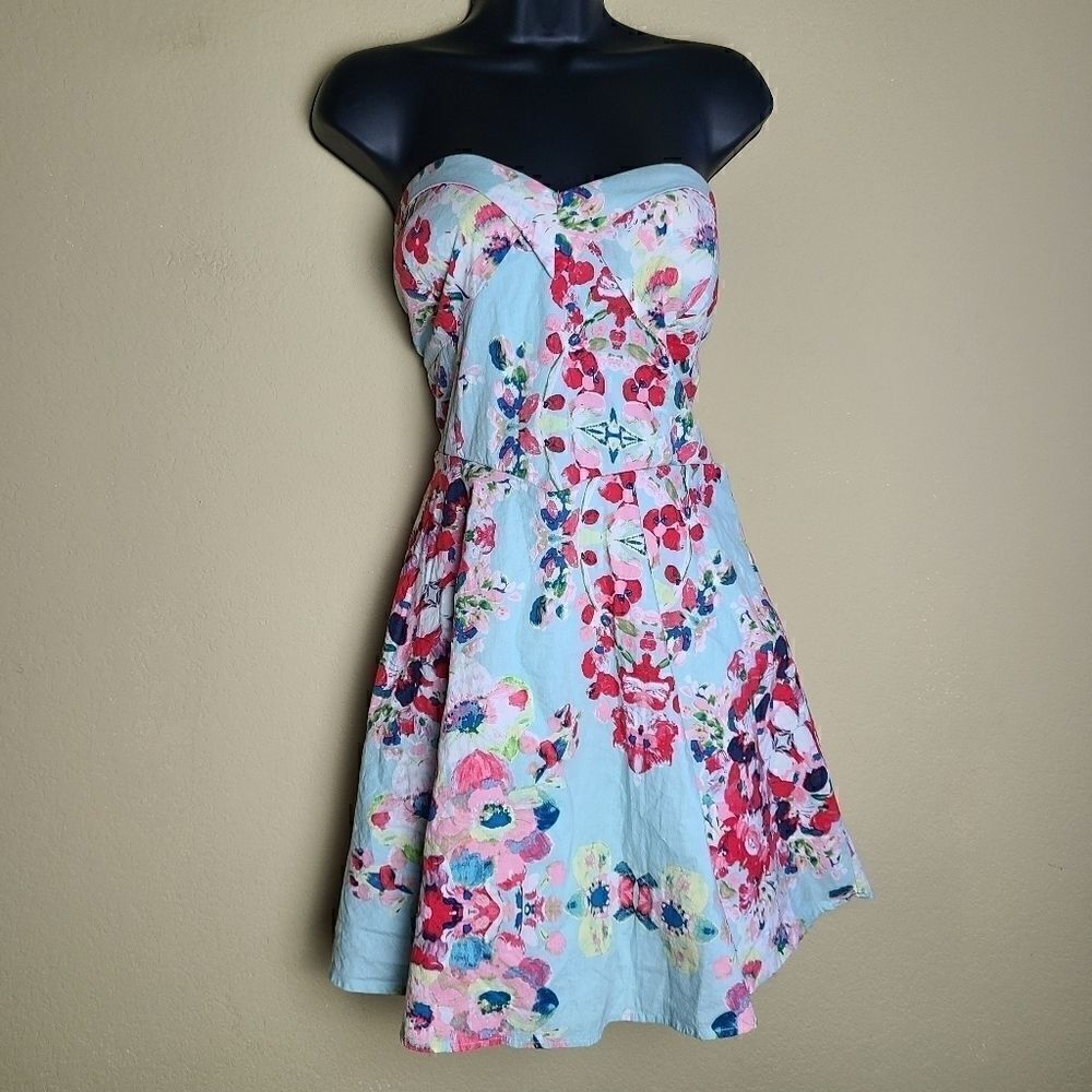 Emerald Sundae Cherry Blossom Strapless Dress